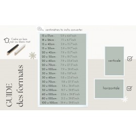 Guide des formats et dimensions orientations verticale et horizontale