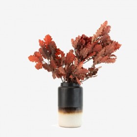 Bouquet de chêne stabilisé rouge - feuillage naturel stabilisé - décoration intérieure - Deco-Vegetale