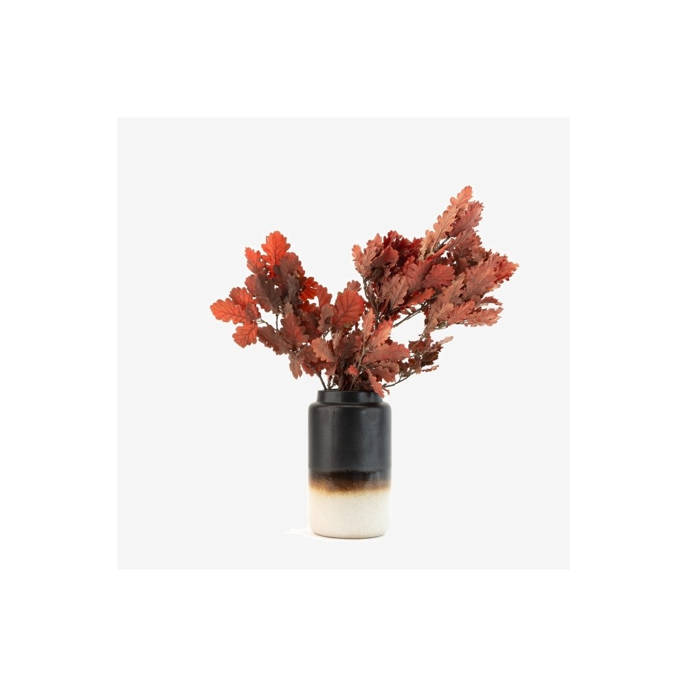 Bouquet de chêne stabilisé rouge - feuillage naturel stabilisé - décoration intérieure - Deco-Vegetale