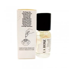 Flacon et boîte du parfum rose de jardin pour végétaux stabilisés