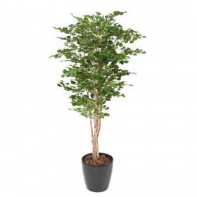 Arbre synthétique ginkgo biloba haut avec tronc multi-branches