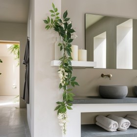 Plante chute de glycine retombante – fleurs mauves cascadantes décoration Deco-Vegetale