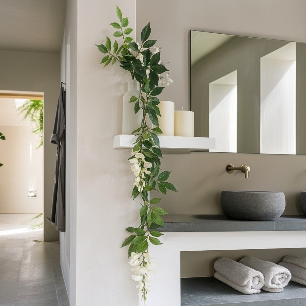 Plante chute de glycine retombante – fleurs mauves cascadantes décoration Deco-Vegetale