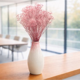 Bouquet de gypsophile stabilisé rose - fleurs naturelles stabilisées - décoration intérieure - Deco-Vegetale