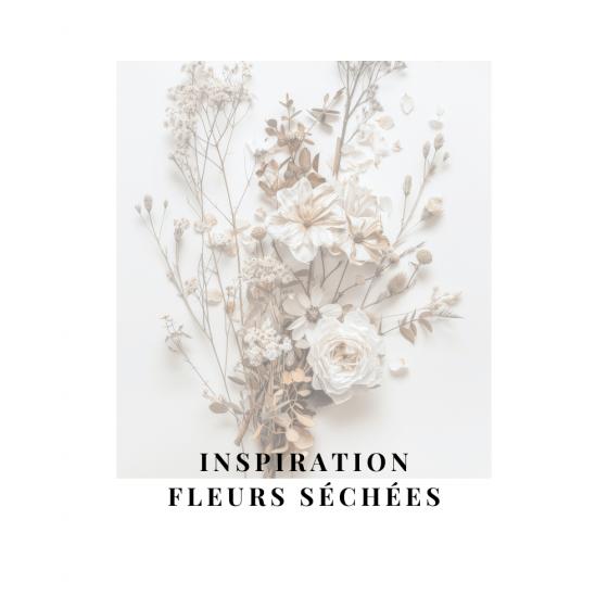Fleur séchée beige et blanche, exemple de couleur pour composer un bouquet naturel