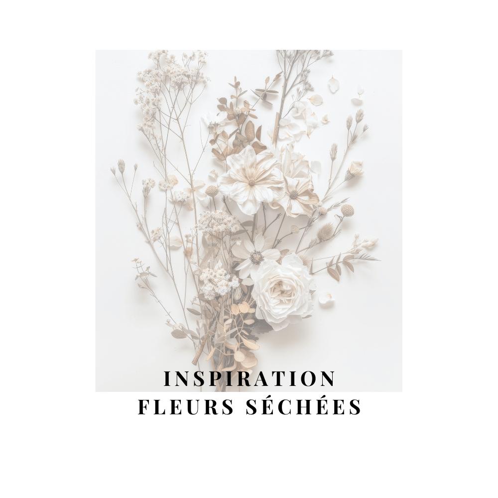Fleur séchée beige et blanche, exemple de couleur pour composer un bouquet naturel