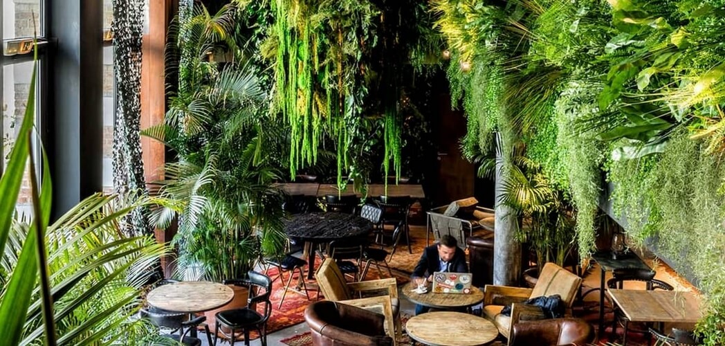 restaurant vegetalisé