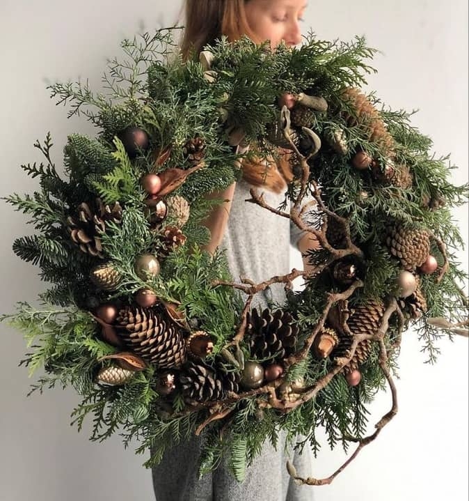 grande couronne de noel