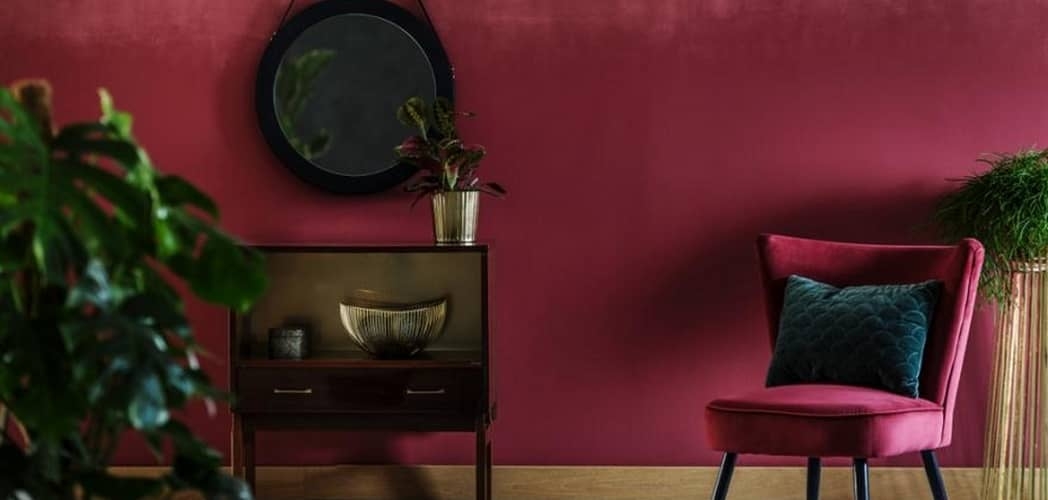 couleurs rouge dans la decoration